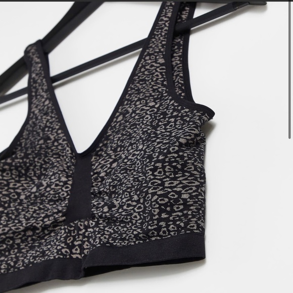 NWT Mamalicious Maternity Nursing Maternity Sports Comfy bra Black Leopard - Picture 4 of 8